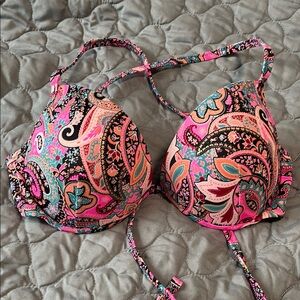 Shade & Shore Multicolor Paisley Bikini Top